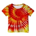 thumbnail image 3 of LUOGENLI Hauts Maxi Boho Enfants T-Shirt à Manches Courtes Décontracté Col Rond Confortable pour Garçons et Filles Haut Doux pour Usage Quotidien Tenues Printemps Été Rouge Taille 12-13 Ans, 3 of 3