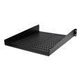 thumbnail image 4 of StarTech.com 1U Server Rack Shelf, 2U 22in Universal Fixed Vented Network Rack Shelf/Cantilever Tray for 19" AV/Data/Network Equipment Enclosure w/Cage Nuts & Screws, 50lbs Weight Cap. - 2U Network Rack Shelf (CABSHELF22V) - Rack shelf - black - 2U - 22" - for P/N: RK12OD2, RK2433BKM, RK2537BKM, RK3236BKF, RK4236BKB, RK4242BK24, RK4242BK30, 4 of 9