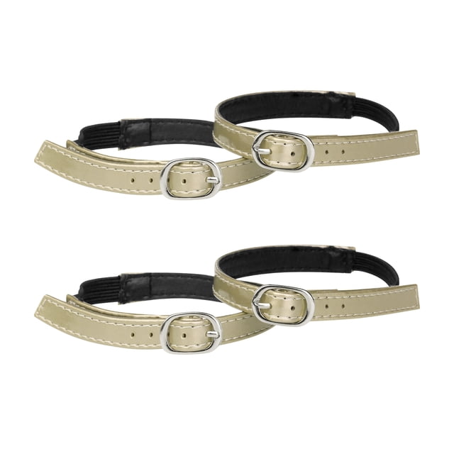Unique Bargains Women's Solid Color Elastic Detachable Buckle Shoe Ankle Straps Belt