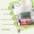 thumbnail image 4 of Qaba Toy Box with Lid, Toy Chest Storage Organizer for Bedroom, Green, 4 of 9