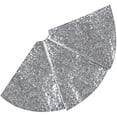 thumbnail image 4 of MesaSe Sequined Christmas Tree Skirt  24-Inch Sequined Double-Layer Tree Cushion Christmas Tree Decoration  Double-Layer  Easy-To-Wear Christmas Tree Skirt, 4 of 5