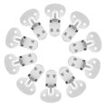 thumbnail image 3 of 10Pcs Flat Blank Shoe Clip Stainless Steel Shoe Clips DIY Shoe Buckles Crafts Making Supply, 3 of 9