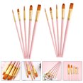 thumbnail image 3 of Miangastore Gouache Painting Brushes Paint Brushes Pink 10Pcs, 3 of 8