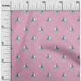 thumbnail image 1 of oneOone Silk Tabby Fabric Waves & Sailboat Ocean Decor Fabric Printed BTY 42 Inch Wide, 1 of 1