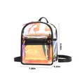 thumbnail image 3 of Kids' Night Lights Backpack One Shoulder Messenger Two Back Transparent Multipurpose Travel Bag, Clear Vinyl Beach Bag, Ball Game Concert Clear Bag, Stadium, Outdoor, Beach, Pool, 3 of 9