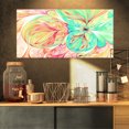 thumbnail image 1 of Red Green Paper Flower - Large Floral Art Canvas Print, 1 of 3