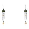 thumbnail image 1 of mmirethe Multiple Styles And Colors Wind Chimes For Wide Application Unique Style Wind Chime Pendant green锛坮oundwood锛?2Set, 1 of 6