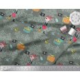 thumbnail image 3 of Soimoi Poly Georgette Fabric Flag,Treasure Box & Pirate Boy Nautical Decor Fabric Printed Yard 52 Inch Wide, 3 of 3