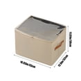 thumbnail image 3 of Matoen Storage Box with Lid for Home Use Fabric Folding Storage Box Multi Grids Wardrobe Underwear and Underwear Sorting Box, 3 of 6