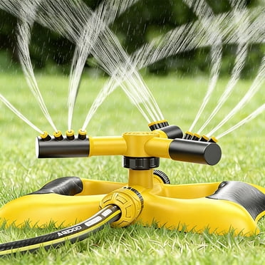 Sprinkler for Yard,Rotating Garden Sprinkler for Large Area Coverage,Yard Sprinklers for Pets Playing,Water Sprinkler for Lawn, 360 ° Rotating Lawn Sprinkler for Yard Large Grass Water Sprinkler