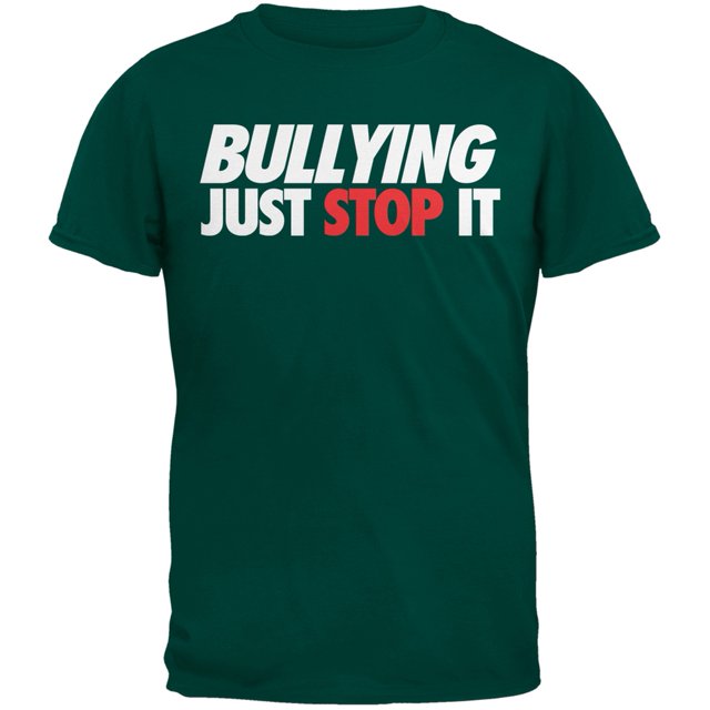 Just Stop It Bullying Forest Green Youth T-Shirt