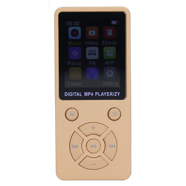 64GB MP3 Player with bt, Portable HiFi Lossless MP3 Music Players with HD Speaker, Media Player with Video,FM Raido,Recorder,Alarm Clock Function