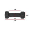 thumbnail image 2 of CAP Barbell, Black Neoprene Dumbbell, 3lb Single, 2 of 6