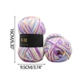 thumbnail image 3 of Colorful Hand Knitting 50g Knitting Crochet Milk Soft Baby Cotton Wool Yarn, 3 of 6