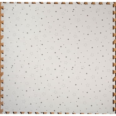 Mainstays Kids Interlocking Foam Play Mat, 0-6 Years, 9 Tiles 12.4'x12.4' EVA Floor Mat