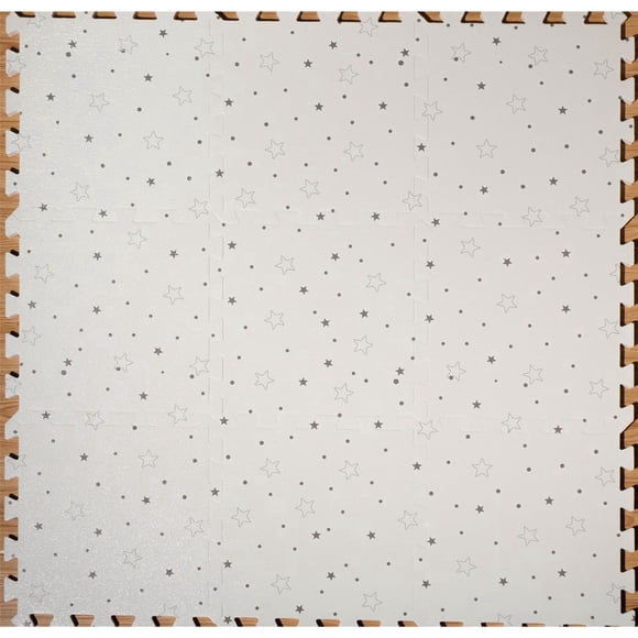 Tapis de jeu en mousse emboîtable Mainstays pour enfants, de 0 à 6 ans, 9 dalles de 12,4 po x 12,4 po, revêtement de sol en EVA