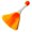 Orange, variant on WIFKLSIIPG Mini Silk Computer Brush Keyboard Brush Buddha Dust Sweep Office Household Sweep Gray Desktop Cleaning Sweep(Blue)
