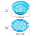 thumbnail image 2 of EGNMCR Tapis de Cuisson Casserole de Friteuse Doublures Rondes Réutilisables Doublures de Panier de Friteuse Accessoires - Remplacement des Doublures en Papier Parchemin -[8.2 Pouces] Bol en silicone, 2 of 2