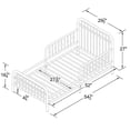 thumbnail image 3 of Monarch Hill Ivy Metal Toddler Bed, White, 3 of 9