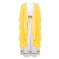 thumbnail image 2 of Robe Romaine pour Filles Grecques Enfants, Toge de la Grèce Antique, Robe de Rome, Princesse, Noblesse, Cosplay, Déguisement, Jaune, 8, 2 of 5