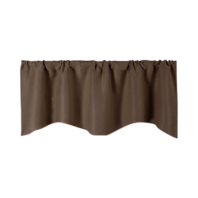 WIFKLSIIPG Door Curtain Kitchen Shading Window Curtain Solid Color Pocket Fan Shaped Curtain Short Curtain 52 X 18 Inches