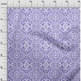 thumbnail image 3 of oneOone Rayon Purple Fabric Asian Block Floral Sewing Craft Projects Fabric Prints By Yard 56 Inch Wide, 3 of 4