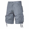 thumbnail image 1 of Styesk Mens Shorts Men's Pockets Cargo Pants Casual Button Classic Summer Short With Multi Pockets, 1 of 8