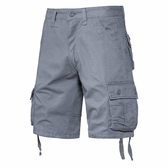Styesk Mens Shorts Men's Pockets Cargo Pants Casual Button Classic Summer Short With Multi Pockets