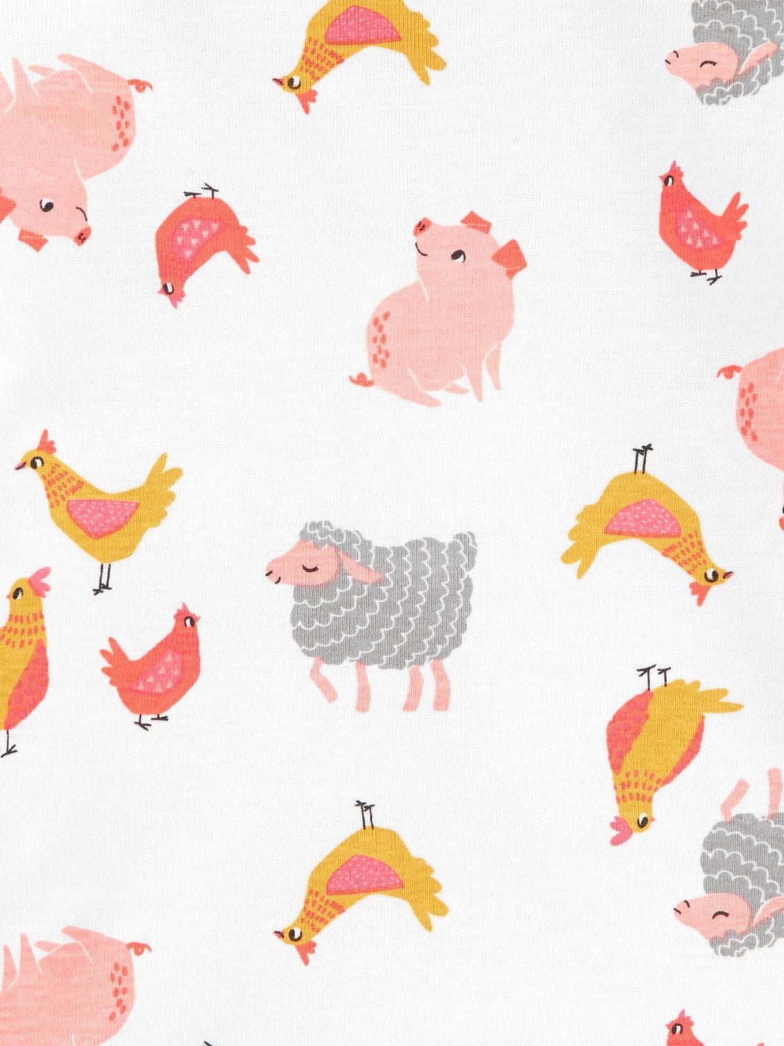 Pyjama 4 pièces pour Bébé Coton Fille Child of Mine made by Carter’s – poulette
