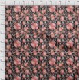 thumbnail image 4 of oneOone Cotton Poplin Orange Fabric Florals Sewing Craft Projects Fabric Prints By Yard 56 Inch Wide, 4 of 5