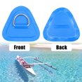 thumbnail image 4 of Unique Bargains 6 Pcs Écusson Anneau en D PVC Acier Inoxydable Forme Triangle Coussin Anneau en D Vert pour Kayak Canot Pont, 4 of 7