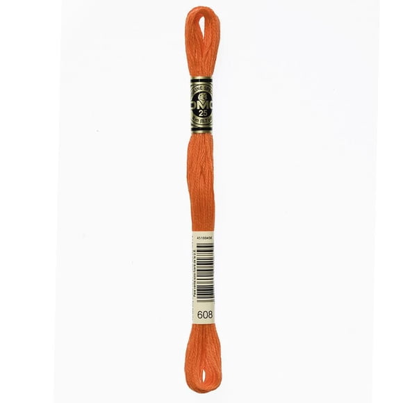 DMC Six-Strand Cotton Embroidery Floss, 8 m (8.7 yd), Orange