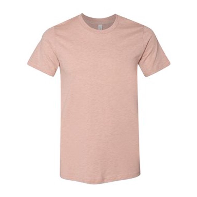 Bella Canvas Mens CVC Jersey Tee, XL, Heather Prism Peach