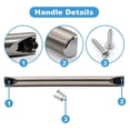 thumbnail image 2 of DE94-02933A Microwave Door Handle for Samsung Oven Replacement PartTAPDRA Spare Part, 2 of 4
