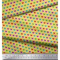 thumbnail image 3 of Soimoi Poly Georgette Fabric Zig Zag Abstract Printed Fabric 1 Yard 52 Inch Wide, 3 of 3