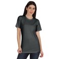 thumbnail image 1 of Inkmeso Womens Basic Crewneck Tshirt Short Sleeve Regular Fit Long Tee Workout Top, 1 of 8