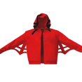 thumbnail image 4 of Women‘s Loose Hoodies Fashion Letter Print Spider Web Fall Jacket, 4 of 5
