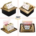 thumbnail image 4 of Labymos DT-T01 All-Copper Arc Waterproof Floor Socket Damping Luxury Multifunctional Hidden Floor Socket Slow Pop-Up, 4 of 6