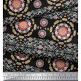 thumbnail image 3 of Soimoi Rayon Fabric Floral Mandala Printed Fabric 1 Yard 42 Inch Wide, 3 of 3