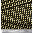 thumbnail image 3 of Soimoi Black polyester Crepe Fabric Duck Bird Print Fabric by the Yard 42 Inch Wide, 3 of 3
