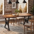thumbnail image 3 of Cherish 70.8in Dining Table for 4-6, Rectangular Table for Kitchen and Dining Room, Farmhouse Kitchen Tables with Large Tabletop, 3 of 8
