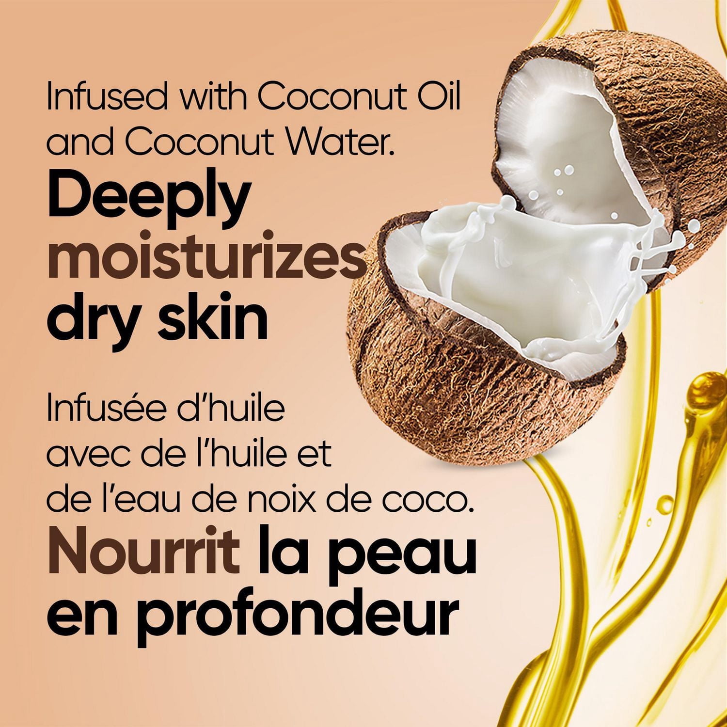 Jergens Hydratant à la Noix de Coco & Lotion pour le Corps pour Peau Sèche