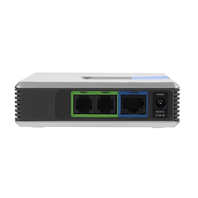 VoIP Internet, Adaptateur de Téléphone Internet Adaptateur de Téléphone 2 Ports Câble SIP RJ45 pour PAP2T