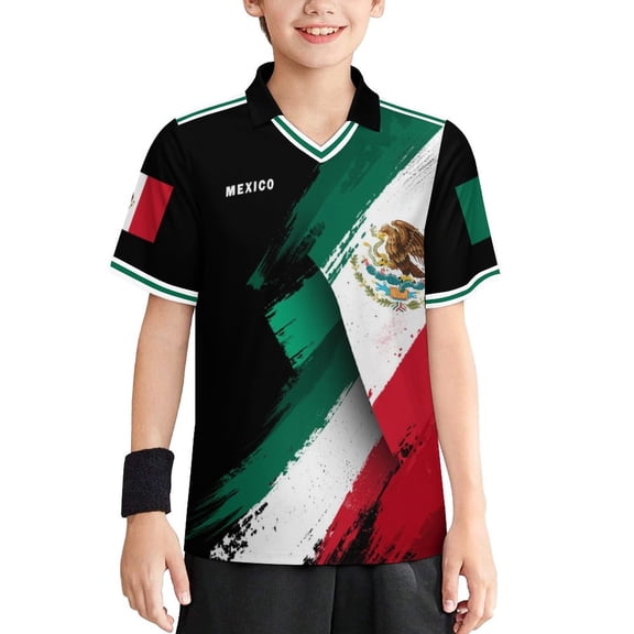 Chandail de Soccer Mexicain Personnalisé 2026 Chandail avec Nom et Numéro Personnalisés pour Hommes Femmes Enfants Style National Country Chandail de Fan de Soccer