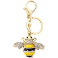thumbnail image 1 of Jinsinto Rhinestones Little Bees Keychain Bumblebee Shiny Keyring Animal Keychain Decorated for Wallets, 1 of 5