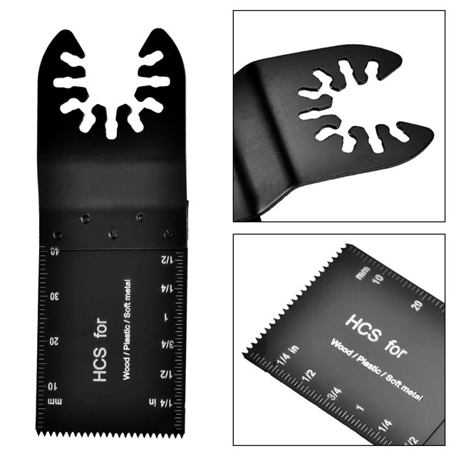 Oscillating Multi Tool Blades, HSS + D6A Oscillating Saw Blade Multifunctional Bi Metals 32mm Universal Interface For Plastics For Cutting Wood