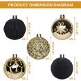 thumbnail image 2 of 2.36In Velvet Christmas Ball Ornaments, 25PCS Red/White Flocked Christmas Tree Hanging Decorations, for Home Holiday Wedding Indoor Xmas Party Decor., 2 of 7