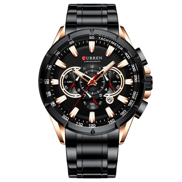 CURREN 8363 Watch for Male Men Quartz Man Wristwatch Watches with Stainless Steel Strap Band