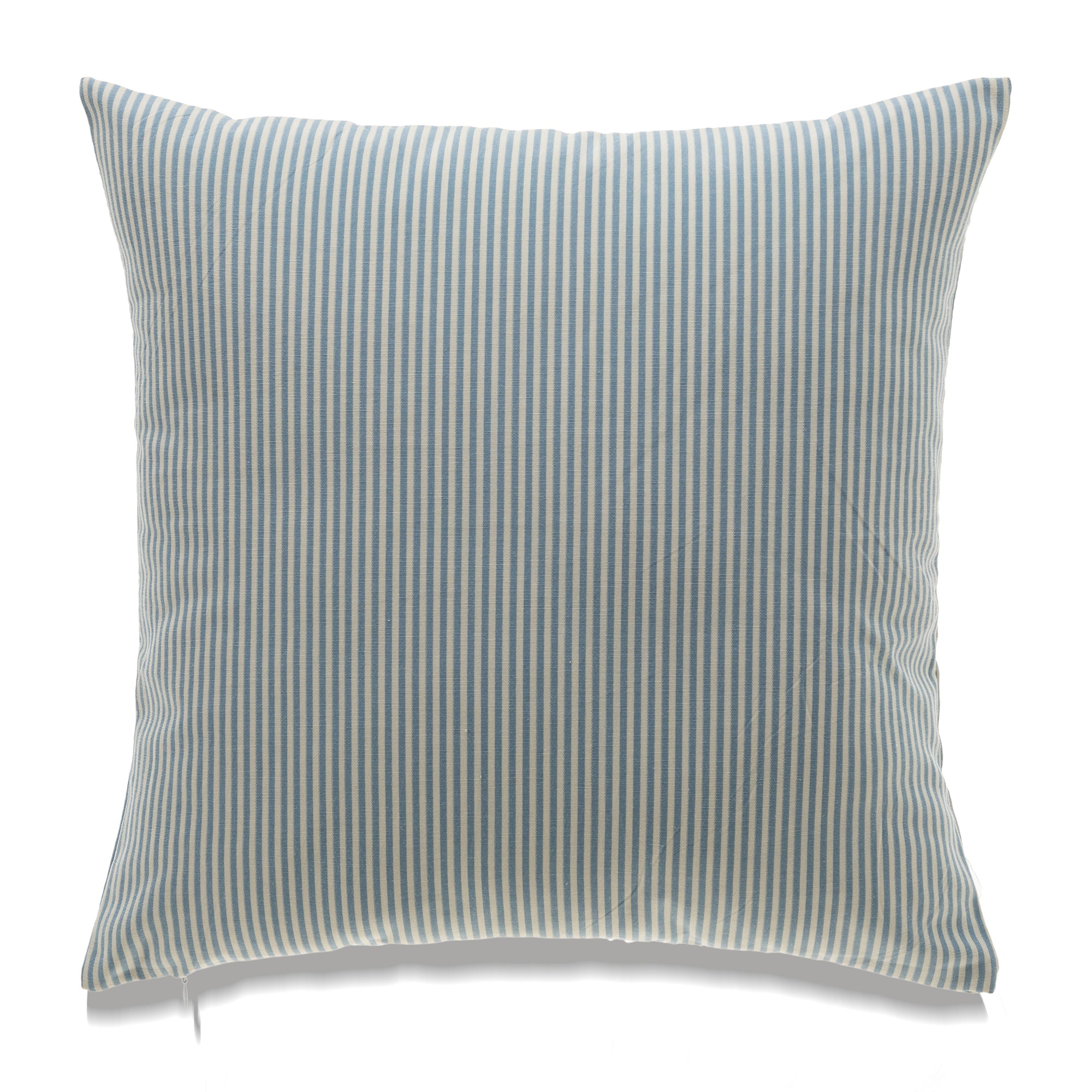 Oreiller à Rayures Bleues et Blanches avec Insert en Duvet à Plumes