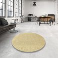 thumbnail image 3 of Ahgly Company Tapis d'Intérieur Ronds Abstraits Métalliques Dorés, Tapis de Zone Abstraits, 6 Pieds Rond, 3 of 6